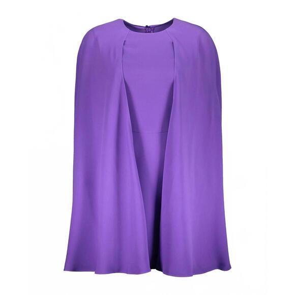 NEW VALENTINO women's mini cocktail dress in purple cady silk